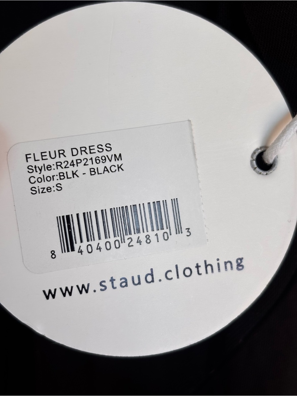 STAUD Fleur Dress – Black Sheer Cutout Maxi Gown NWT Size Small MSRP$450 - Picture 15 of 16